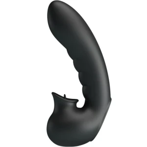 PRETTY LOVE - HOBGOBLIN BOÃTE Ã DOIGTS VIBRANTS 12 VIBRATIONS + STIMULATEUR DE CLITORIS NOIR